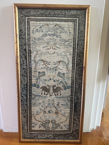 Broderie chinoise ancienne - , en