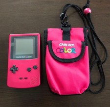Console Nintendo Game Boy Color Rouge + étui de transport testé Japon Excellent