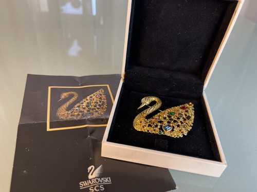 Broche swarovski cygne 5 - x,