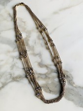 Collier multi-rangs vintage