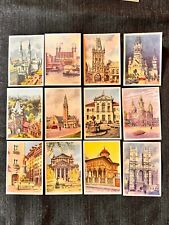 LOT 12 CHROMOS IMAGE VILLES D'EUROPE PUBLICITAIRE BISCOTTES LUC COLLECTOR RARE