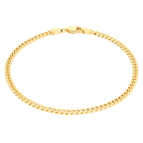 14k jaune 3mm miami - 3mm,