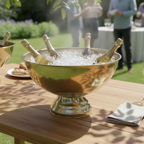 Bol champagne inox finition - champagne,