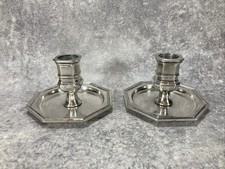 Paire de bougeoirs octogonaux