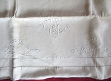 Drap ancien en lin Métis