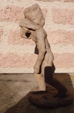 sculpture homme terre cuite