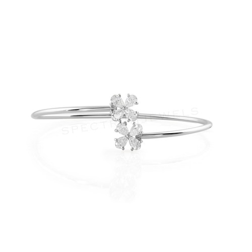 Bracelet manchette blanc - bracelet, en