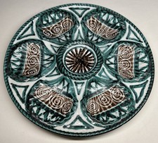 Rare Assiette À Huîtres R.P