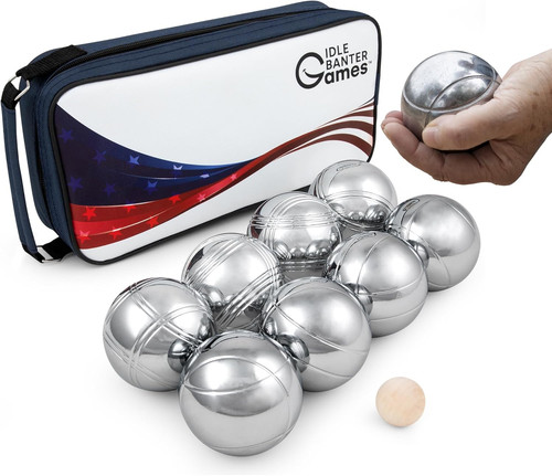 Flag themed boules game set - set,
