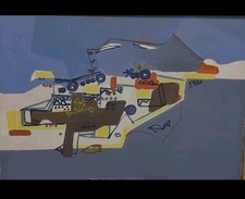 Nafir Boaba  - " La Californie"  - Huile sur toile ep Combas Boirond Di Rosa