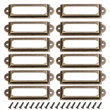  25 Pcs Quincaillerie De Placards Support D'étiquette Rétro Du Bac Stockage
