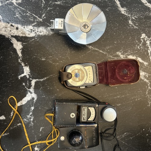 Lot old camera equipment - old,