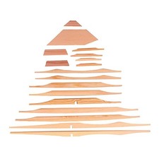 17pcs trousse en bois de bretelle pour 41''Acoustic / Folk Guitar Luthier DIY