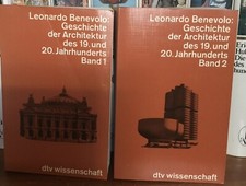 2 Livres Histoire de l’architecture en allemand Leonardo Benevolo