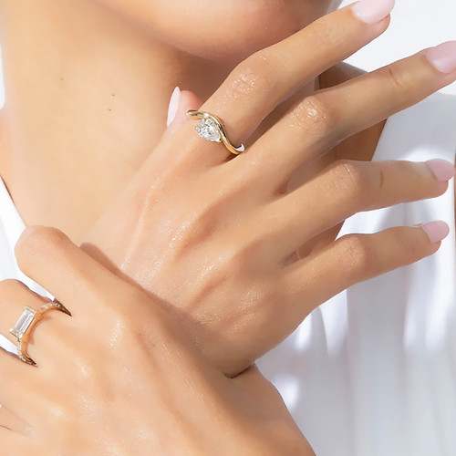 Bague fiançailles diamant - bague,
