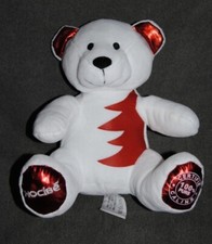 ?Peluche Doudou Ours NOCIBE 2015 Blanc Rouge 100% Purs Câlins Parfumerie Nocibé