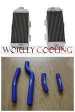 Aluminum radiator & BLUE Hose