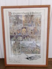 lithographie tableau encadré affiche 4° Salon BD COLMAR 1984 numéroté dédicacé