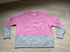 Pull ENVII taille L rose/gris