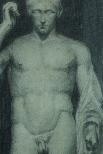 Beau dessin ancien portrait - ,