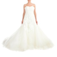 Pronovias Women's "ISLA" Off White Wedding Dress US 10 IT 46