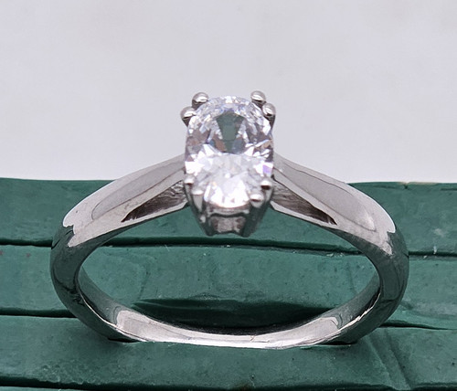 Bague solitaire femme - , diamant