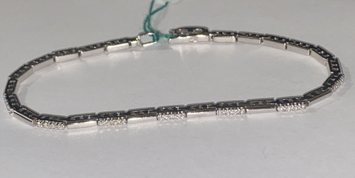 Bracelet blanc 18kt - bracelet,