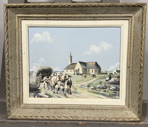 Huile xixe xxe signée - huile,