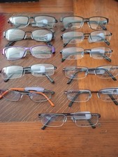 Lot de 11 montures de lunettes