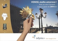 Carte Publicitaire Venise malto moroso une nuit de carnaval Odysia