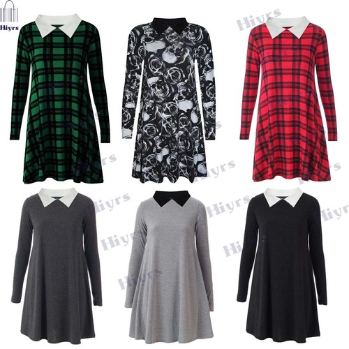 Robe swing femme col peter - robe,