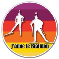 STICKER J'AIME LE BIATHLON