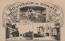 37 CPA SOUVENIR DE BENAIS - Attelage à chiens