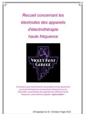 Les électrodes des appareils haute fréquence violet rayons