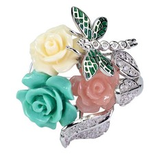 925 Bague en Argent Rond