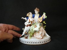Groupe en porcelaine de Saxe Meissen ? couple scène galante  oc31