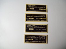 militaria ww2  U.S. signal corps plaque pour PRC/10  PRC/9  PRC/8
