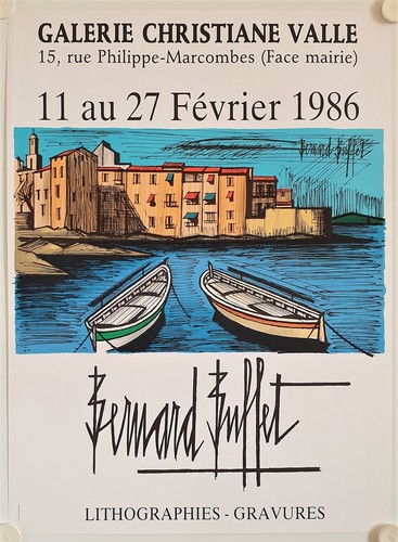 Affiche bernard buffet 1986 - bernard,