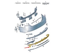 Aileron de pare-chocs arrière