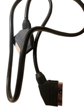 Câble Péritel SCART mâle‑mâle 1 m – signal RGB/stéréo blindé haute qualité