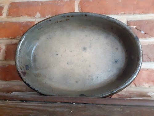 Plat terre cuite émaillée - plat, en