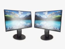 2X Eizo FlexScan EV2450 23,8" FHD IPS Moniteur 60Hz 16:9 Pivot HDMI DP DVI VGA