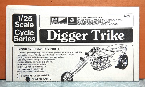 Mpc digger trike - 1/25, chopper