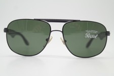 Lunettes De Soleil Vintage Persol 2361-S Métalliques Grises Argentées Ovales