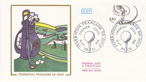Enveloppe 1er jour golf - 1er,