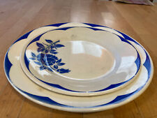 Duo plat rond et assiette plate Sarreguemines digoin modèle Corsica