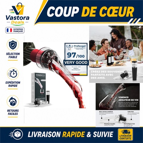 Décanteur vin vinenco avec - décanteur,