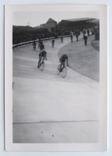 Course vélo cyclistes piste - Photo ancienne snapshot
