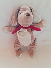 Doudou Chien Marron 30 Cm SUCRE D'ORGE Bon État Boîte À Musique Fonctionnelle 