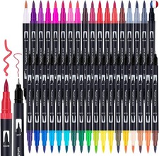 Halobios 36 Stylos Pinceaux Double Pointe - Feutres Aquarelle pour Dessin,